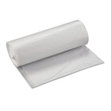High-density Interleaved Commercial Can Liners, 60 Gal, 17 Microns, 38" X 60", Clear, 200-carton