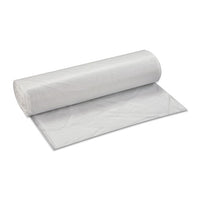 High-density Interleaved Commercial Can Liners, 45 Gal, 12 Microns, 40" X 48", Clear, 250-carton