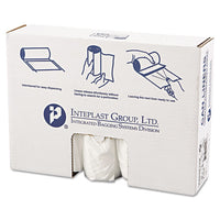 High-density Interleaved Commercial Can Liners, 45 Gal, 12 Microns, 40" X 48", Clear, 250-carton