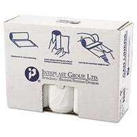 High-density Interleaved Commercial Can Liners, 45 Gal, 17 Microns, 40" X 48", Clear, 250-carton