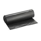 High-density Interleaved Commercial Can Liners, 45 Gal, 22 Microns, 40" X 48", Black, 150-carton