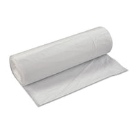 High-density Interleaved Commercial Can Liners, 60 Gal, 17 Microns, 43" X 48", Clear, 200-carton