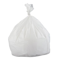 Low-density Commercial Can Liners, 33 Gal, 0.8 Mil, 33" X 39", White, 150-carton