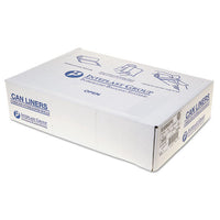 Low-density Commercial Can Liners, 60 Gal, 1.15 Mil, 38" X 58", Clear, 100-carton