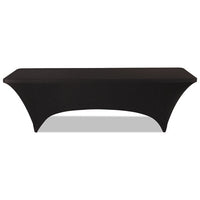 Stretch-fabric Table Cover, Polyester-spandex, 30" X 96", Black
