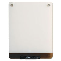 Clarity Glass Personal Dry Erase Boards, Ultra-white Backing, 12 X 16