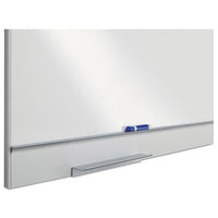 Magnetic Dry Erase Board, Coated Steel, 72 X 46, Aluminum Frame