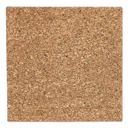 Designer Cork Bulletin Board, 18" X 18", Natural