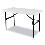 Indestructables Too 1200 Series Folding Table, 48w X 24d X 29h, Platinum