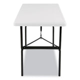 Indestructables Too 1200 Series Folding Table, 48w X 24d X 29h, Platinum