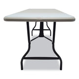 Indestructables Too 1200 Series Folding Table, 72w X 30d X 29h, Platinum