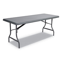 Indestructables Too 1200 Series Folding Table, 72w X 30d X 29h, Charcoal