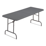 Indestructables Too 1200 Series Bi-fold Table, 60w X 30d X 29h, Charcoal