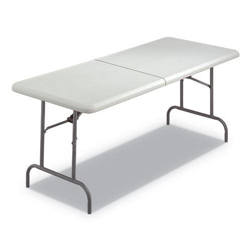 Indestructables Too 1200 Series Folding Table, 30w X 72d X 29h, Platinum