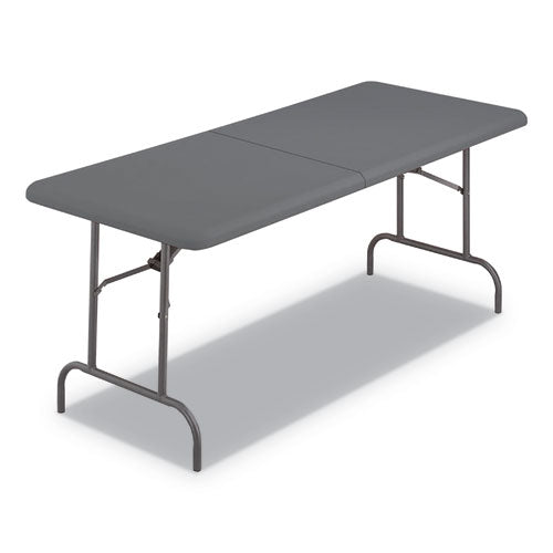 Indestructables Too 1200 Series Folding Table, 30w X 72d X 29h, Charcoal