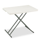 Indestructables Too 1200 Series Resin Personal Folding Table, 30 X 20, Charcoal