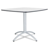 Caféworks Table, 36w X 36d X 30h, Gray-silver