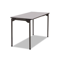 Maxx Legroom Rectangular Folding Table, 72w X 30d X 29-1-2h, Gray-charcoal