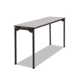 Maxx Legroom Rectangular Folding Table, 60w X 18d X 29-1-2h, Gray-charcoal