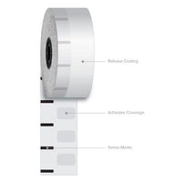 Sticky Media, 3.15" X 350 Ft, White, 12 Rolls/carton