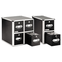 2-drawer Cd File Cabinet, Holds 330 Folders Or 120 Slim-60 Standard Cases, Black