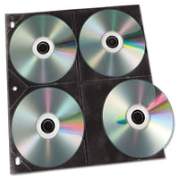 Two-sided Cd Refill Pages For Three-ring Binder, 50-pack