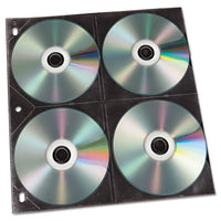 Two-sided Cd Refill Pages For Three-ring Binder, 50-pack