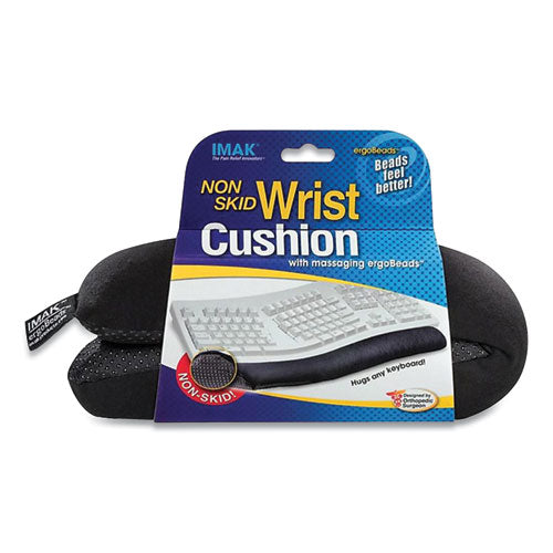 Nonskid Keyboard Wrist Cushion, 10", Black