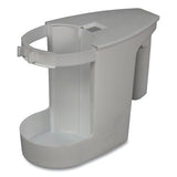 Super Toilet Bowl Caddy W-brush, 4w X 8d, 6" Long, Plastic