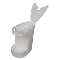 Super Toilet Bowl Caddy W-brush, 4w X 8d, 6" Long, Plastic