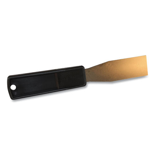 Putty Knife, 1.25"w Blade, Stainless Steel-polypropylene, Black