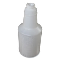 Plastic Bottles With Graduations, 32 Oz, Clear, 12-carton