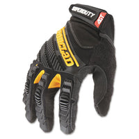 Superduty Gloves, Large, Black-yellow, 1 Pair