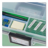 Weathertight Portable File Box, Letter Files, 13.7 X 10.4 X 11.8, Clear-gray Accents
