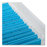 Weathertight File Box, Letter-legal Files, 15.5 X 17.9 X 10.8, Clear-blue Accents
