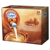 Coffee Creamer, Hazelnut, 0.4375 Oz Liquid, 24-box