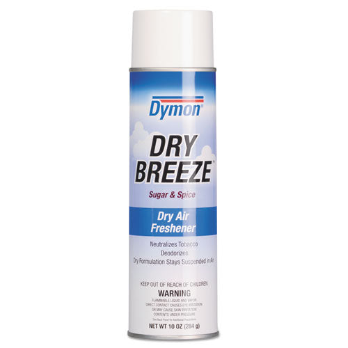 Dry Breeze Aerosol Air Freshener, Sugar & Spice, 10 Oz, 12-carton