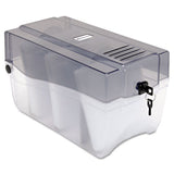 Cd-dvd Storage Case, Holds 150 Discs, Clear-smoke