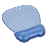 Gel Mouse Pad W-wrist Rest, Nonskid Base, 8-1-4 X 9-5-8, Blue