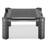 Large Monitor Stand With Cable Management, 12.99" X 17.1", Black