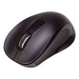 Mid-size Wireless Optical Mouse With Micro Usb, 2.4 Ghz Frequency-32 Ft Wireless Range, Right Hand Use, Black