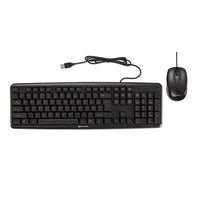 Slimline Keyboard And Mouse, Usb 2.0, Black