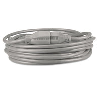 Indoor Heavy-duty Extension Cord, 15ft, Gray