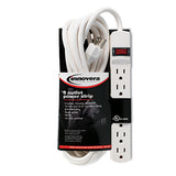 Six-outlet Power Strip, 15 Ft Cord, 1.94 X 10.19 X 1.19, Ivory