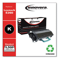 Remanufactured Black Toner, Replacement For Lexmark E260 (e260a21a), 3,500 Page-yield