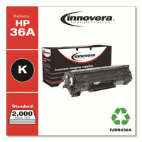 Remanufactured Black Toner, Replacement For Hp 36a (cb436a), 2,000 Page-yield