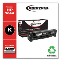 Remanufactured Black Toner, Replacement For Hp 304a (cc530a), 3,500 Page-yield