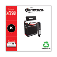 Remanufactured Black Ink, Replacement For Canon Cli-251 (6513b001), 1,105 Page-yield