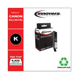 Remanufactured Black High-yield Ink, Replacement For Canon Cli-251xl (6448b001), 4,425 Page-yield