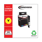 Remanufactured Yellow Ink, Replacement For Canon Cli-251 (6516b001), 330 Page-yield